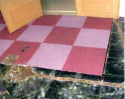 鉄筋コンクリート造の床板の被害